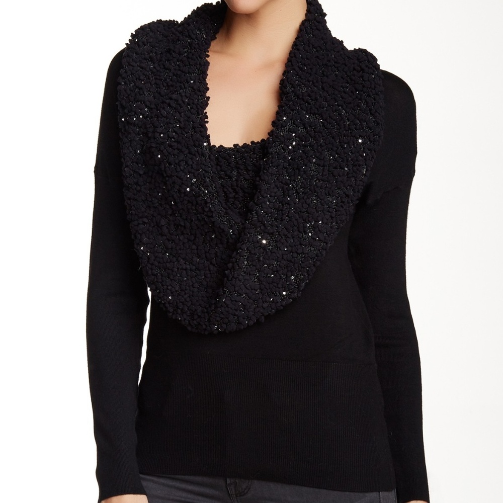 Dolce Cabo Sequin Popcorn  sweater